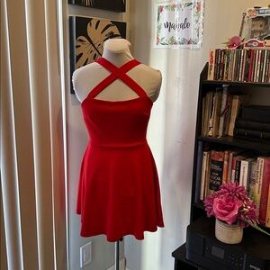 Red Halter Dress